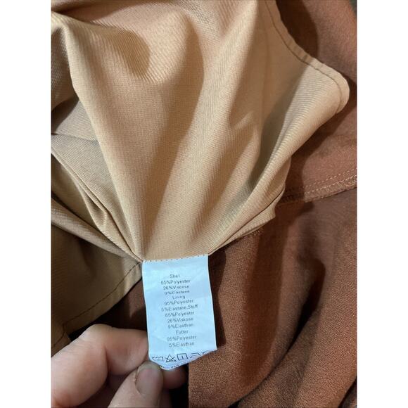 Scarlett Darkness L Corset Dress Brown Earthy Goblincore Festival Whimsigoth - Picture 10 of 10